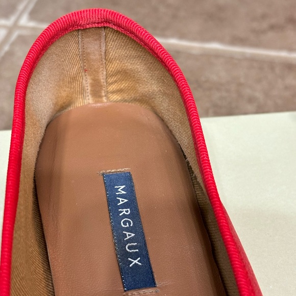 MARGAUX Size 7 WIDE The Demi Nappa Leather Ballet Flat in Scarlett Nappa - Picture 11 of 11